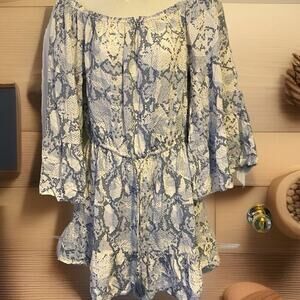 Boho Mini Dress Women S Cottagecore Casual Bell Sleeves Ruffle Tassel Coastal